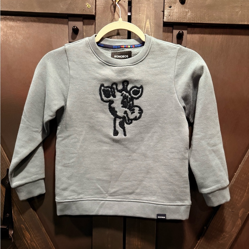Bonobos Kids Sweatshirt Toys R Us collab Geoffrey Giraffe Design